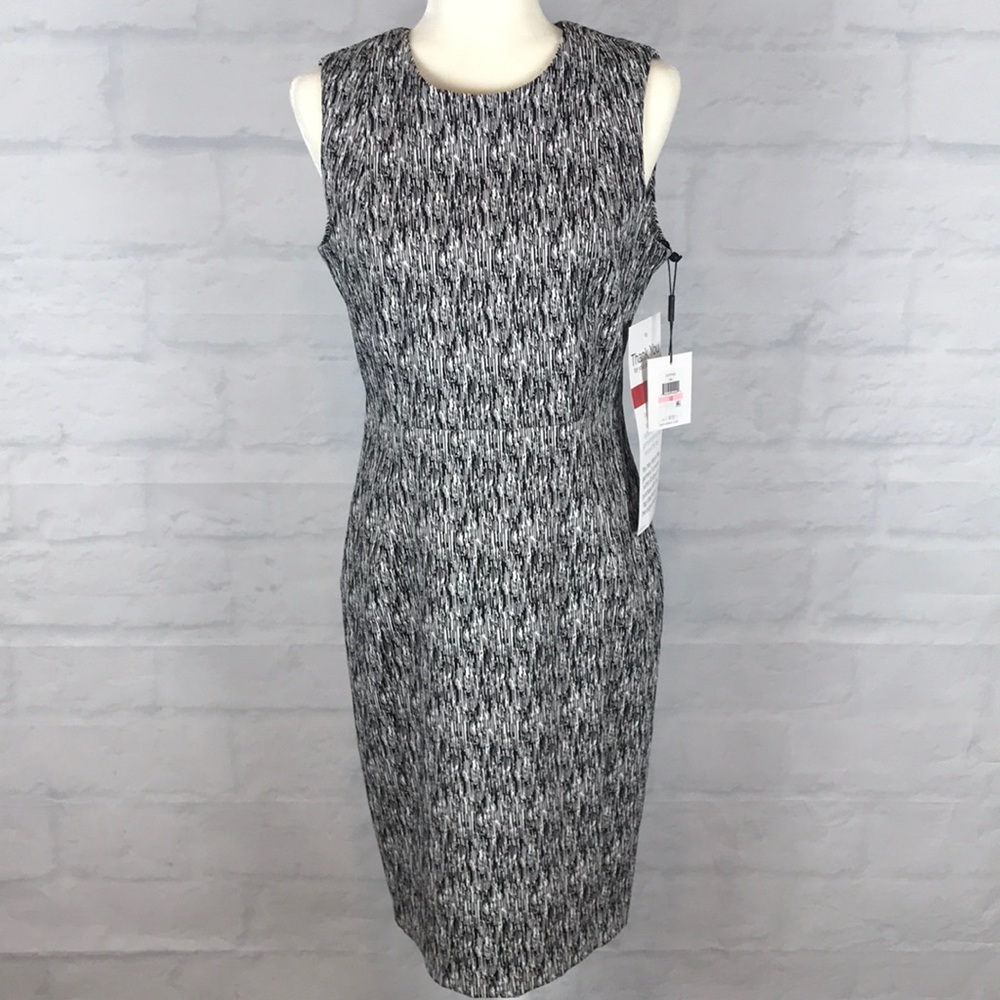 NWT Calvin Klein Jacquard Sheath Dress Wmns Sz 10